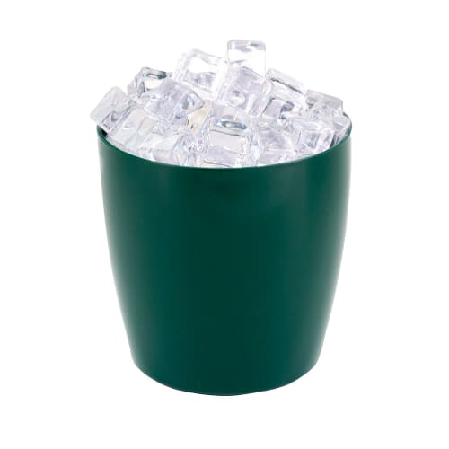 Essential 3 Quart Round Ice Bucket without Handles, Green